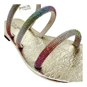 Sandalo gioiello flat multicolor