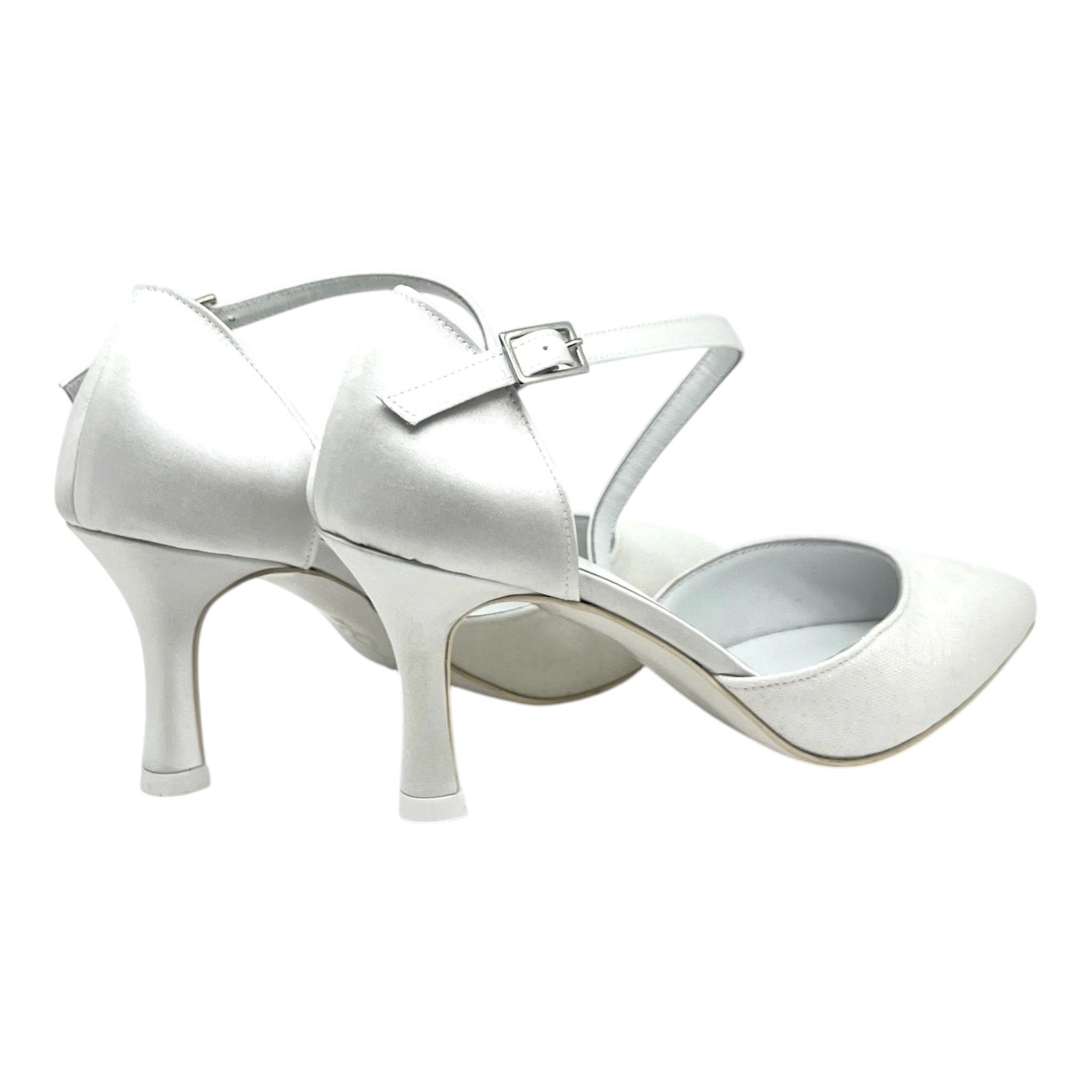 Scarpa sposa in glitter seta Chicca
