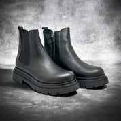 Stivaletto pelle nero Dany