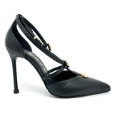 Décolleté pelle nero Albano