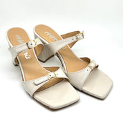 Sandalo Nicole vernice beige