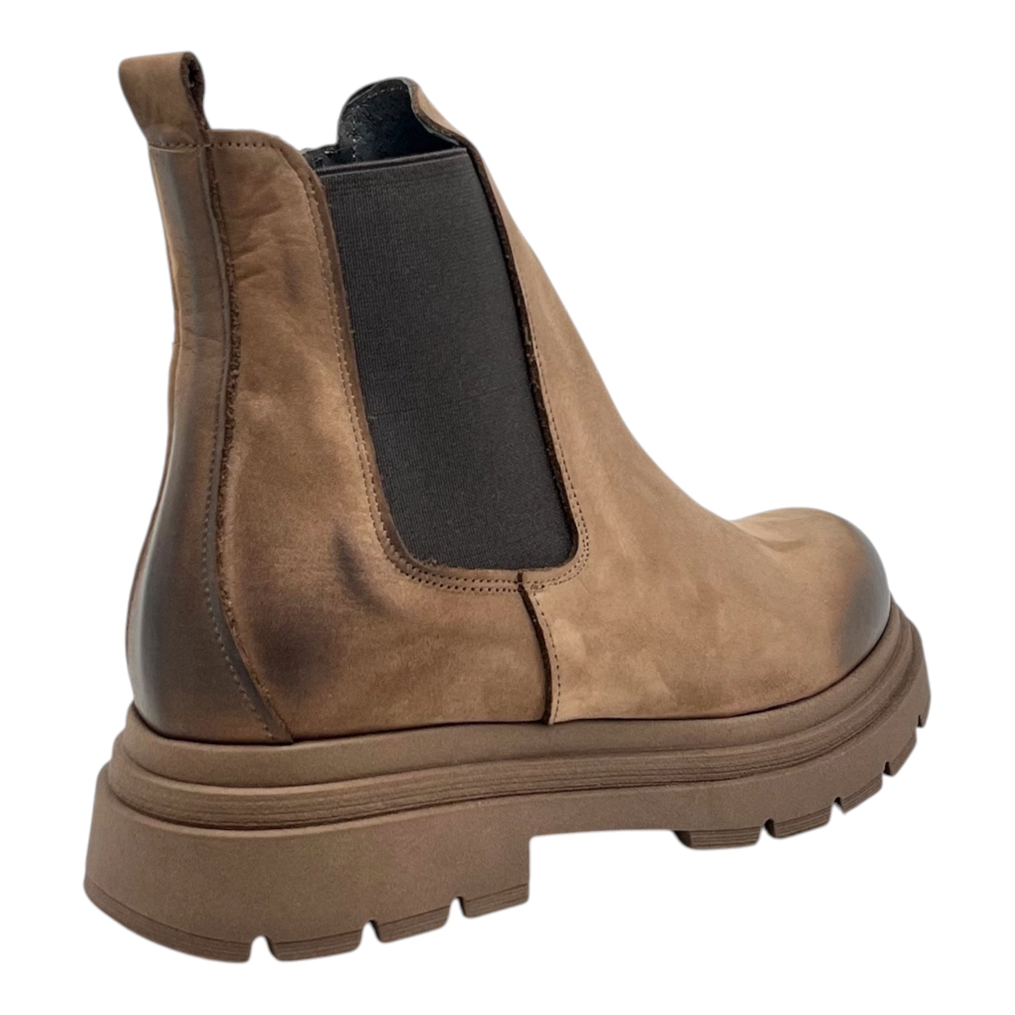 Stivaletto nabuk taupe Dany