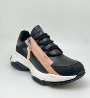 Sneakers Twinset nera e cipria