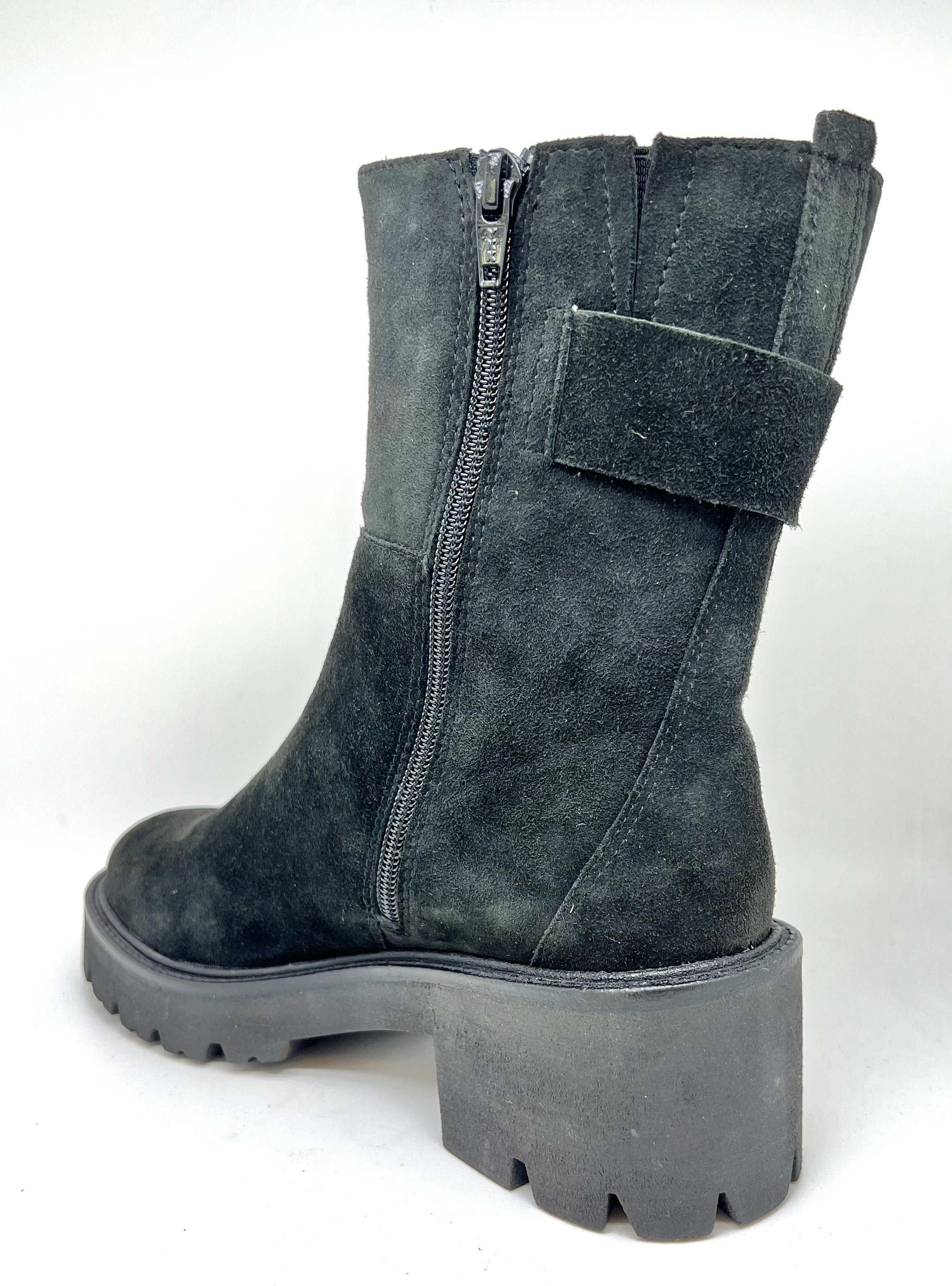 Stivaletto camoscio nero Debby