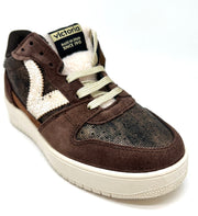 Sneaker Victoria mix cioccolato