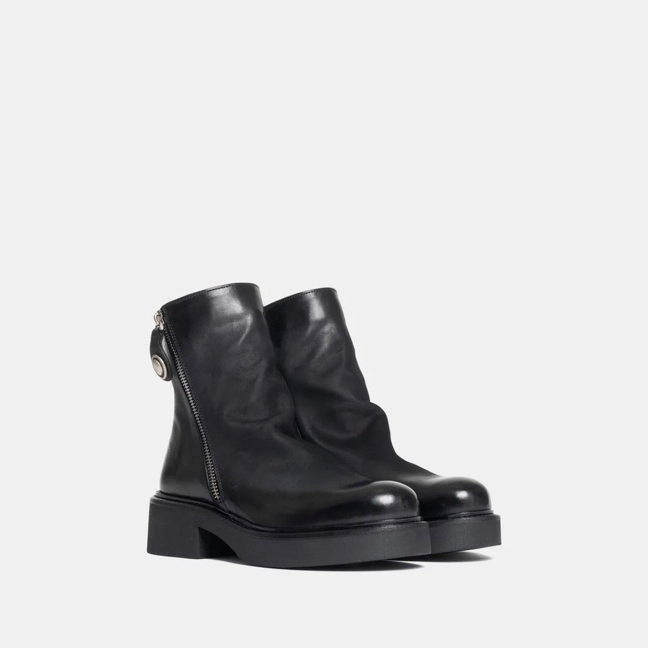Stivaletto pelle nera Metisse