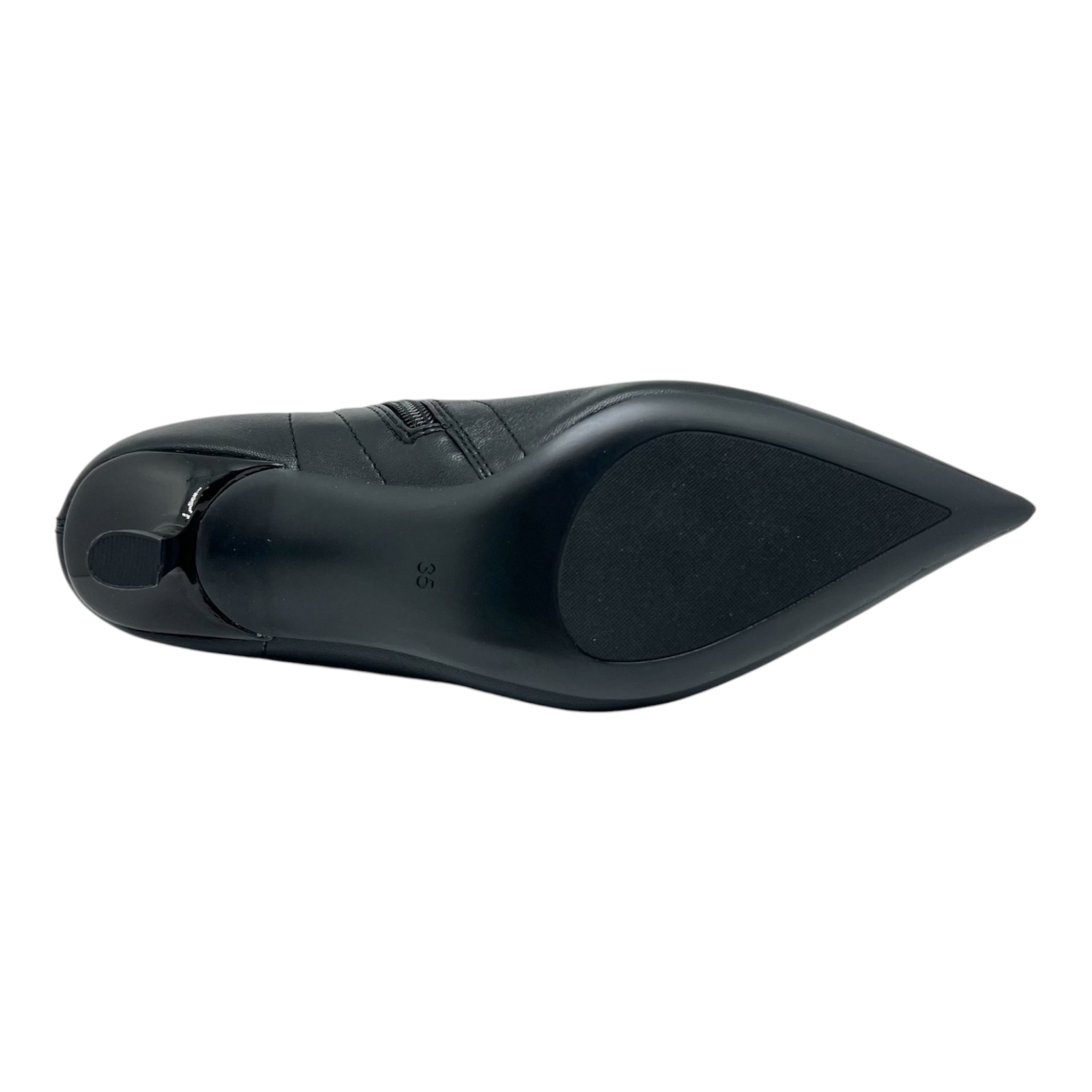Stivaletto nero elasticizzato Aura