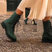 Anfibio pelle verde made in Italy