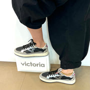 Sneaker Victoria pelle nera