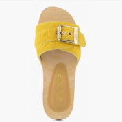 Zoccolo in cavallino giallo