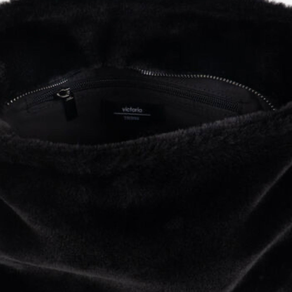 Borsa tracolla pelo nero Victoria