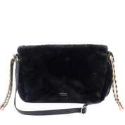 Borsa tracolla pelo nero Victoria