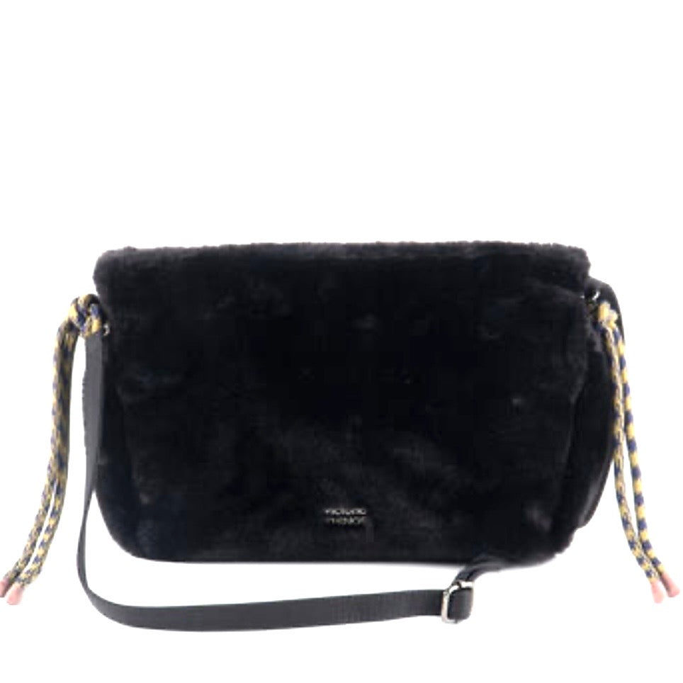 Borsa tracolla pelo nero Victoria