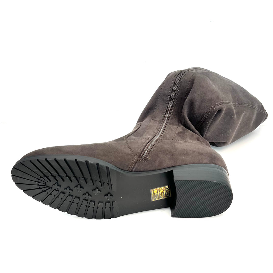Stivale elasticizzato moro