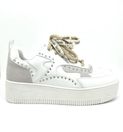 Sneakers bianca e fango Braccialini