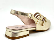 Slingback platino bassa