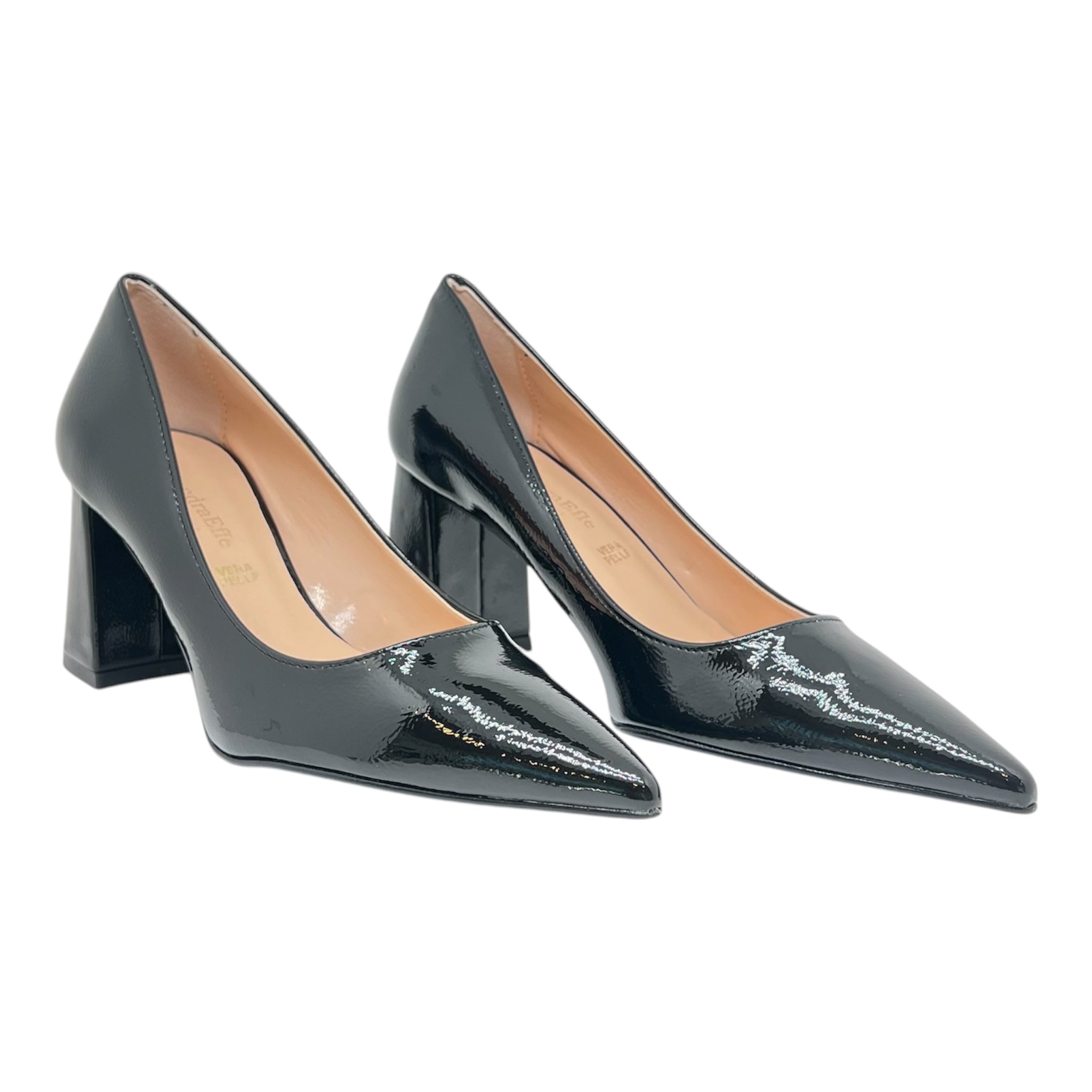 Décolleté vernice nero Fanny