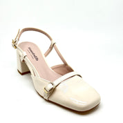 Mary Jane vernice panna