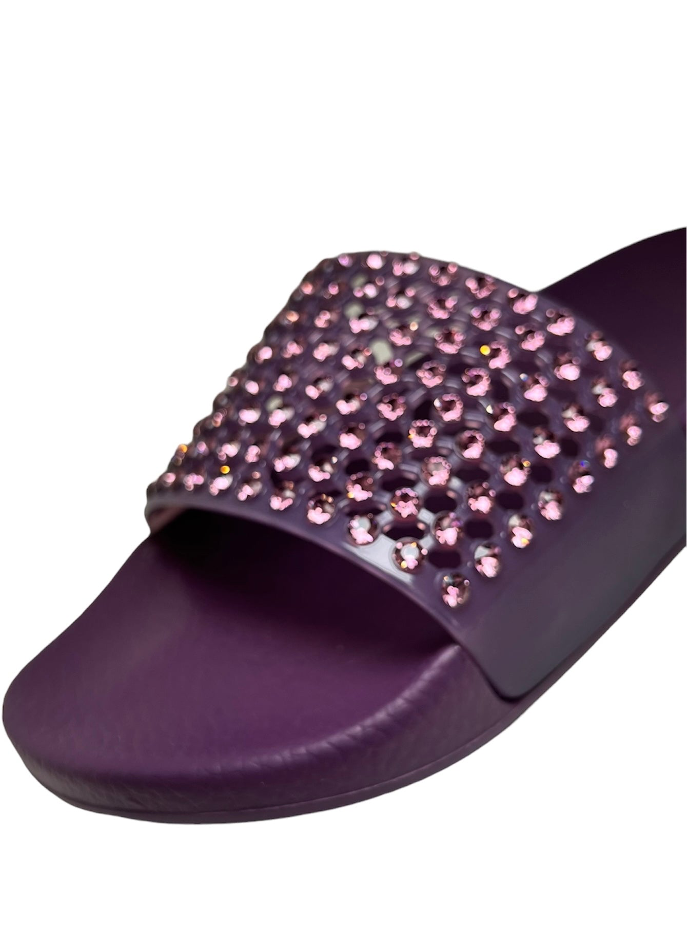 Ciabatta Menghi Swarovski viola