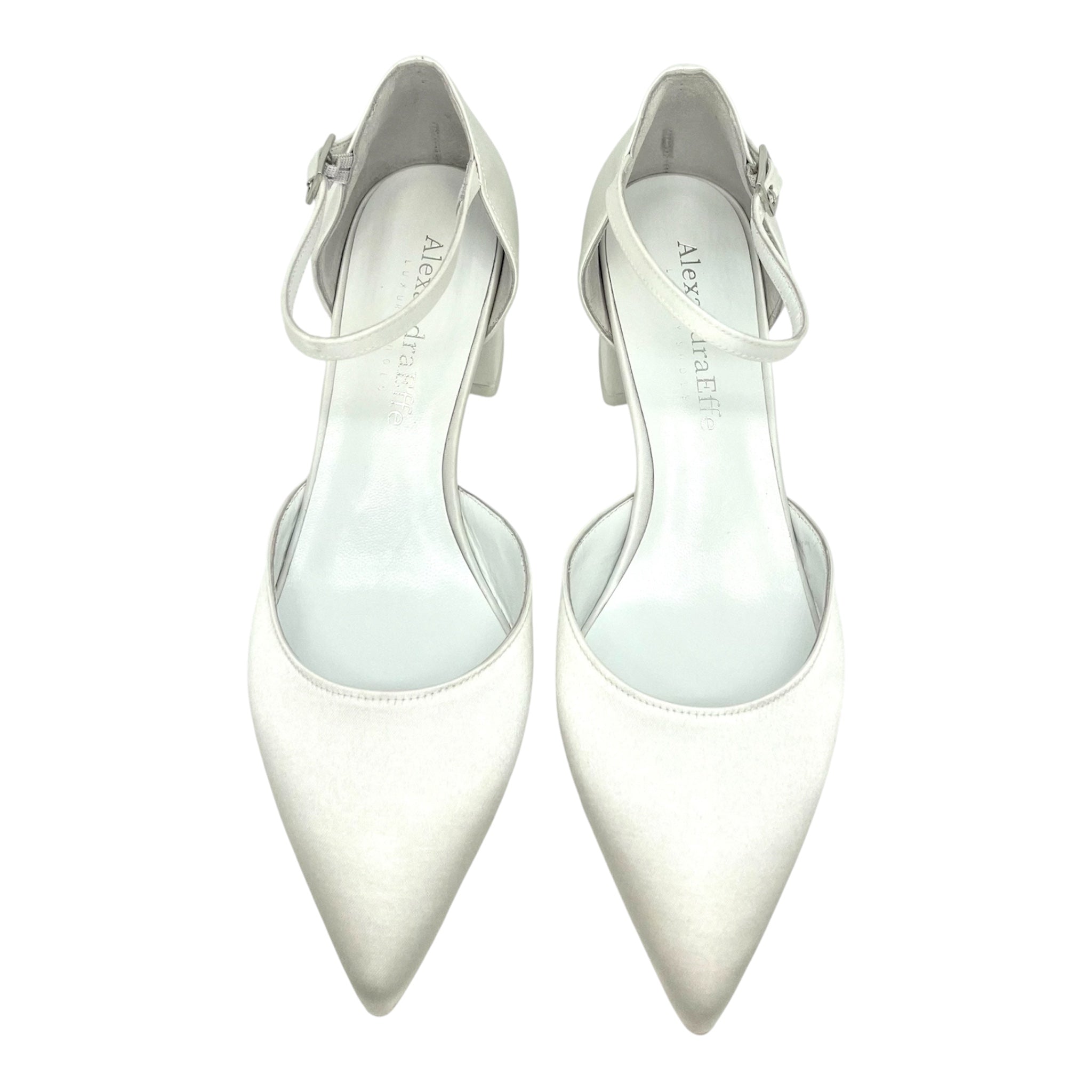 Scarpa da sposa bianco seta Irene