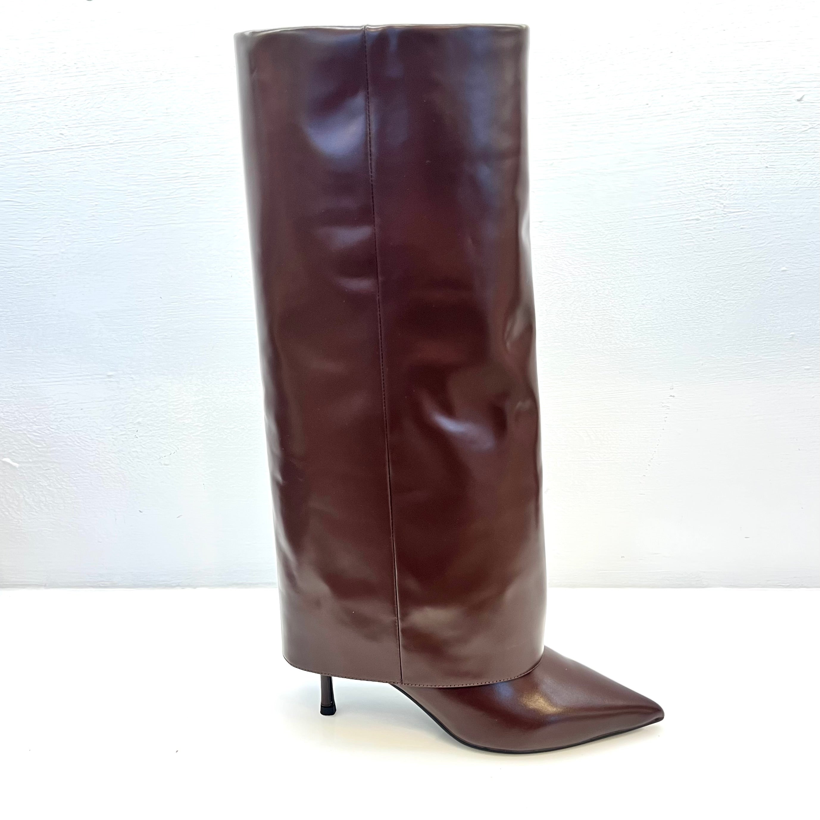 Stivale Eva in pelle cioccolato