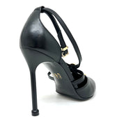 Décolleté pelle nero Albano