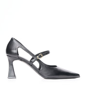 Décolleté pelle nero Albano