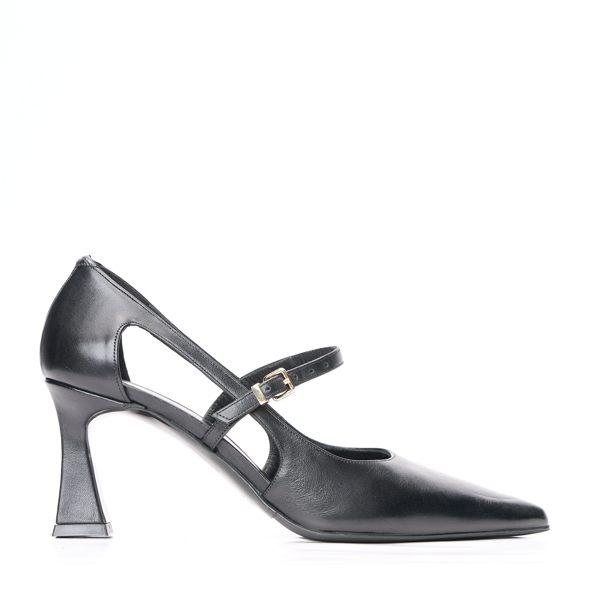 Décolleté pelle nero Albano