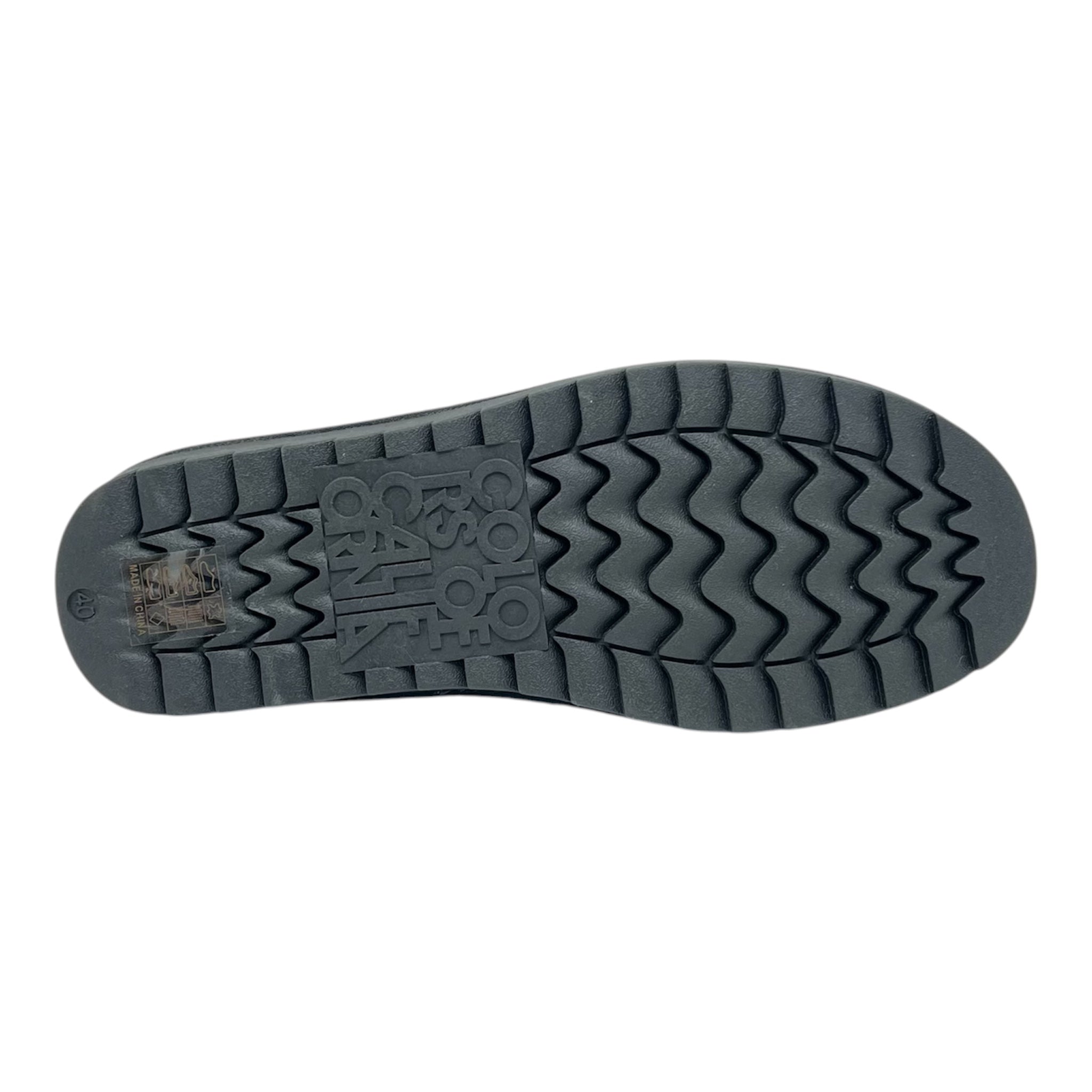 Sabot camoscio nero Colors