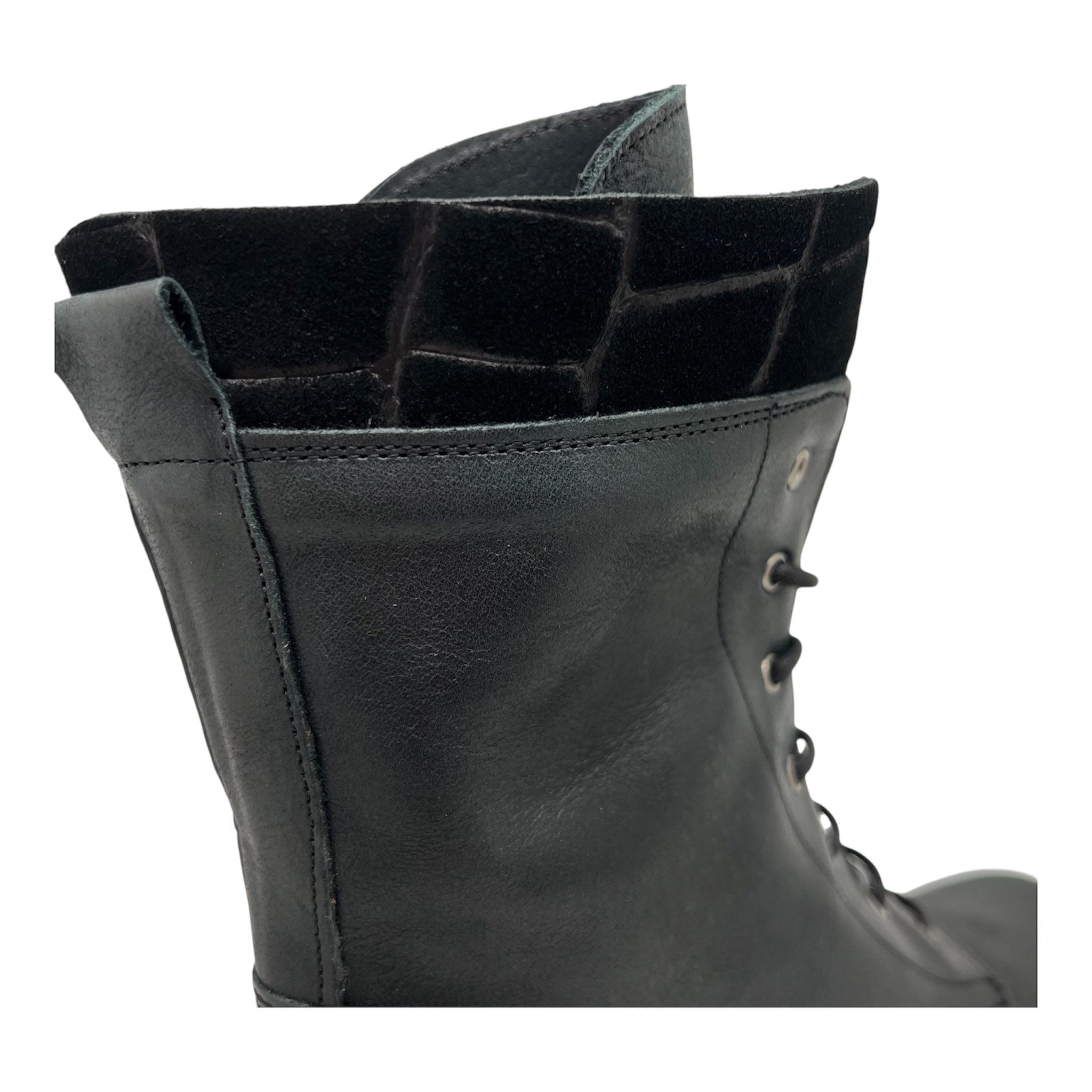 Anfibio pelle nero Carlotta