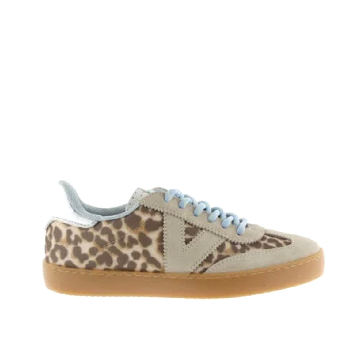 Sneakers Victoria animalier celeste