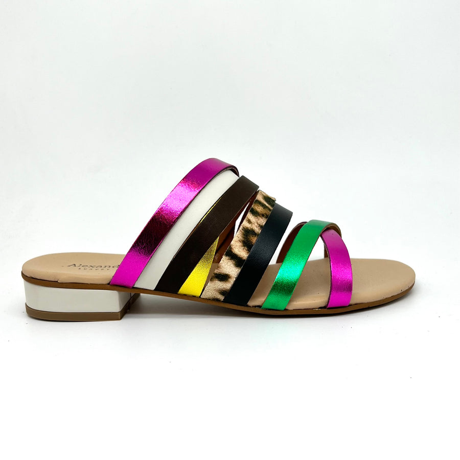 Sandalo fasce Multicolor