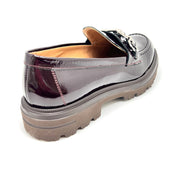Mocassino vernice Burgundy