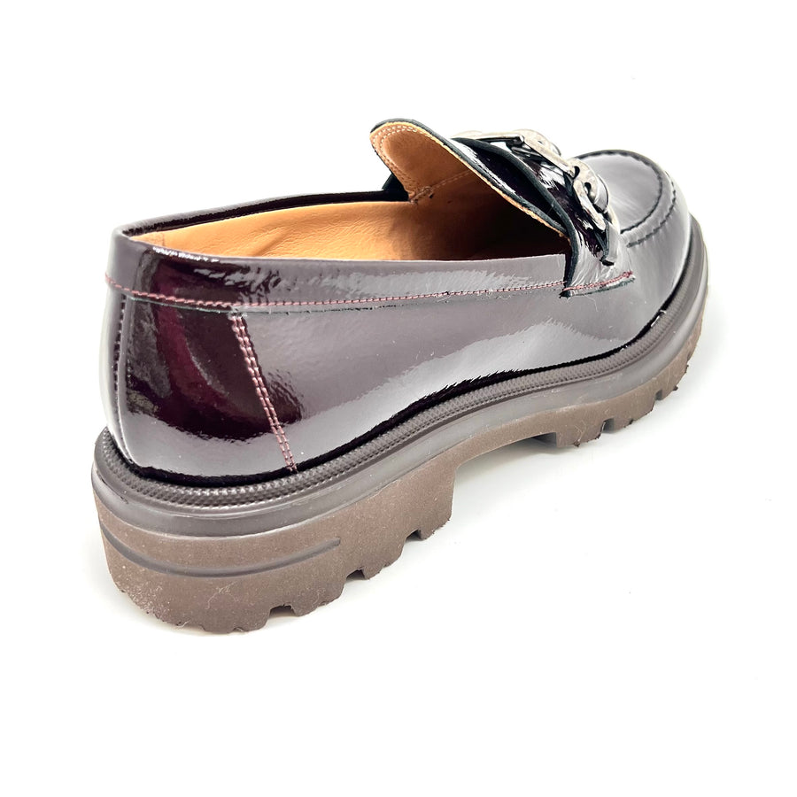 Mocassino vernice Burgundy