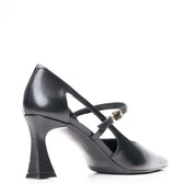 Décolleté pelle nero Albano