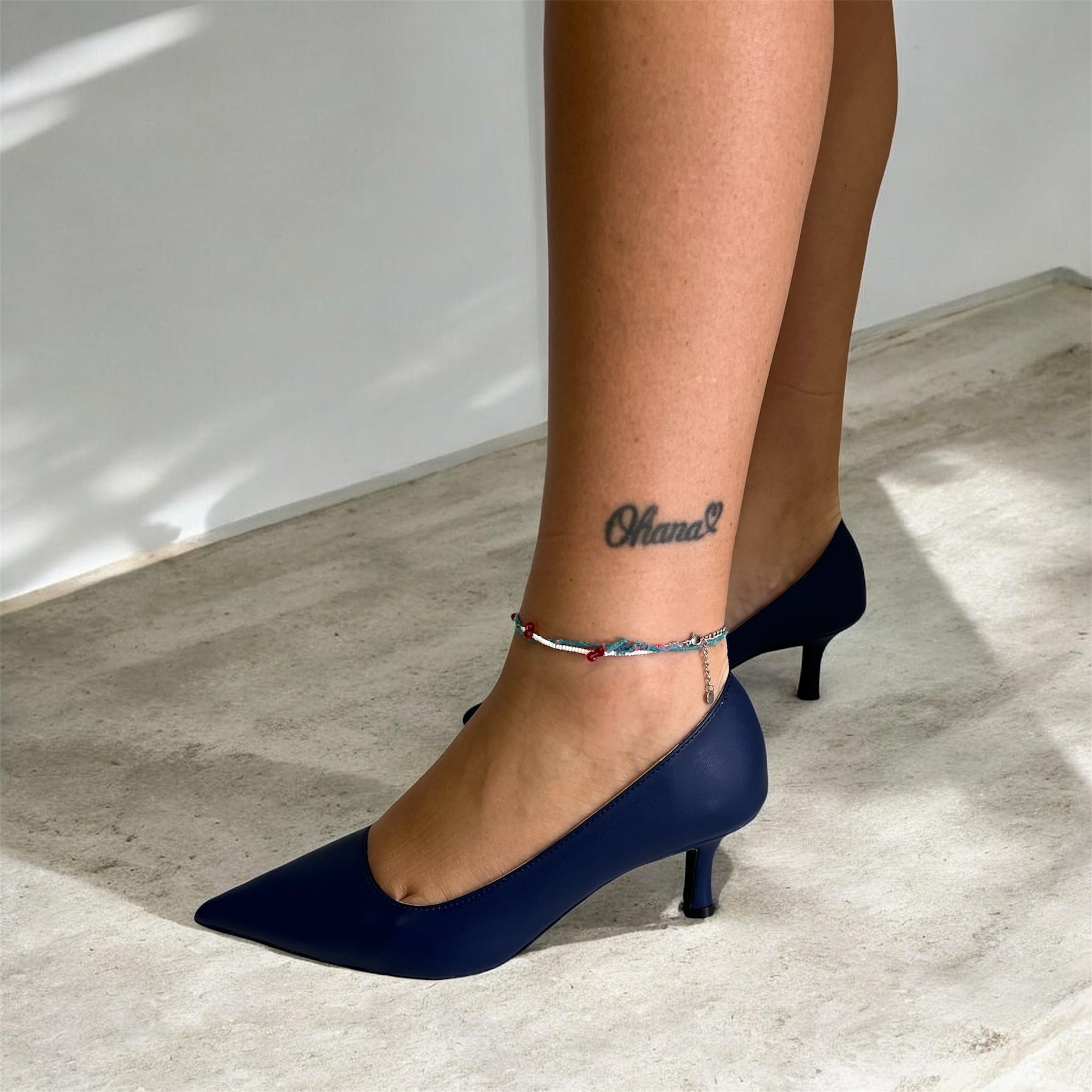 Décolleté blu tacco 50 Gaia