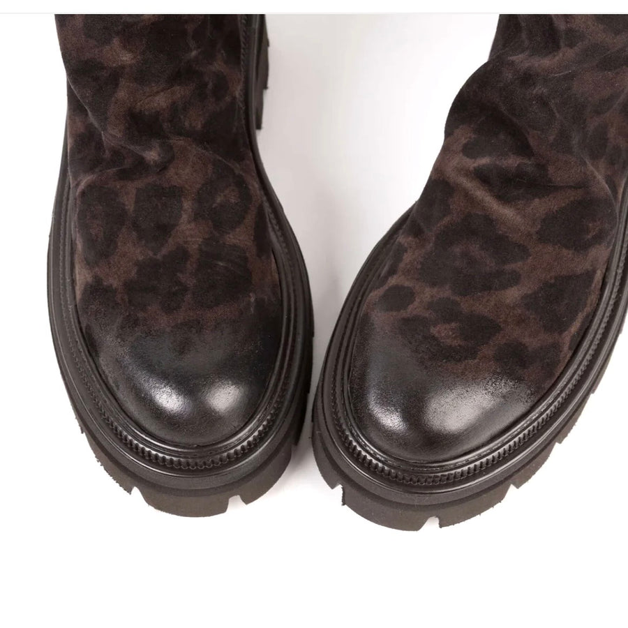 Stivaletto camoscio maculato Gisel