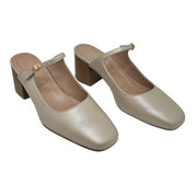 Mary Jane pelle tacco largo CRISTAL