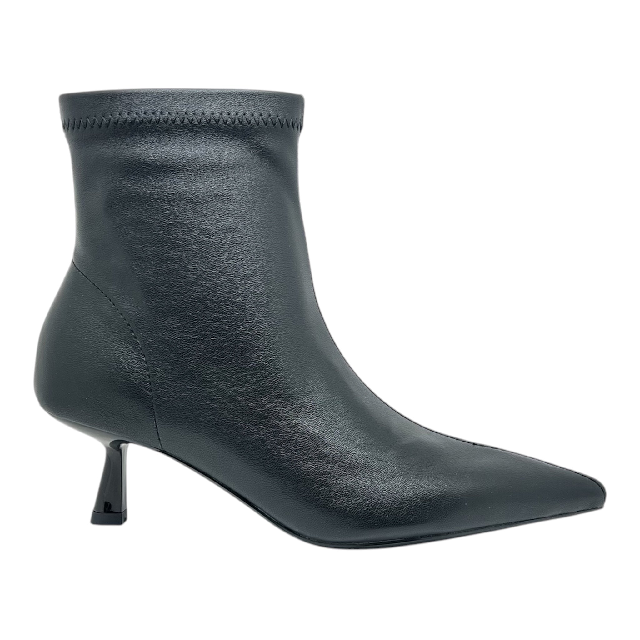 Stivaletto nero elasticizzato Aura