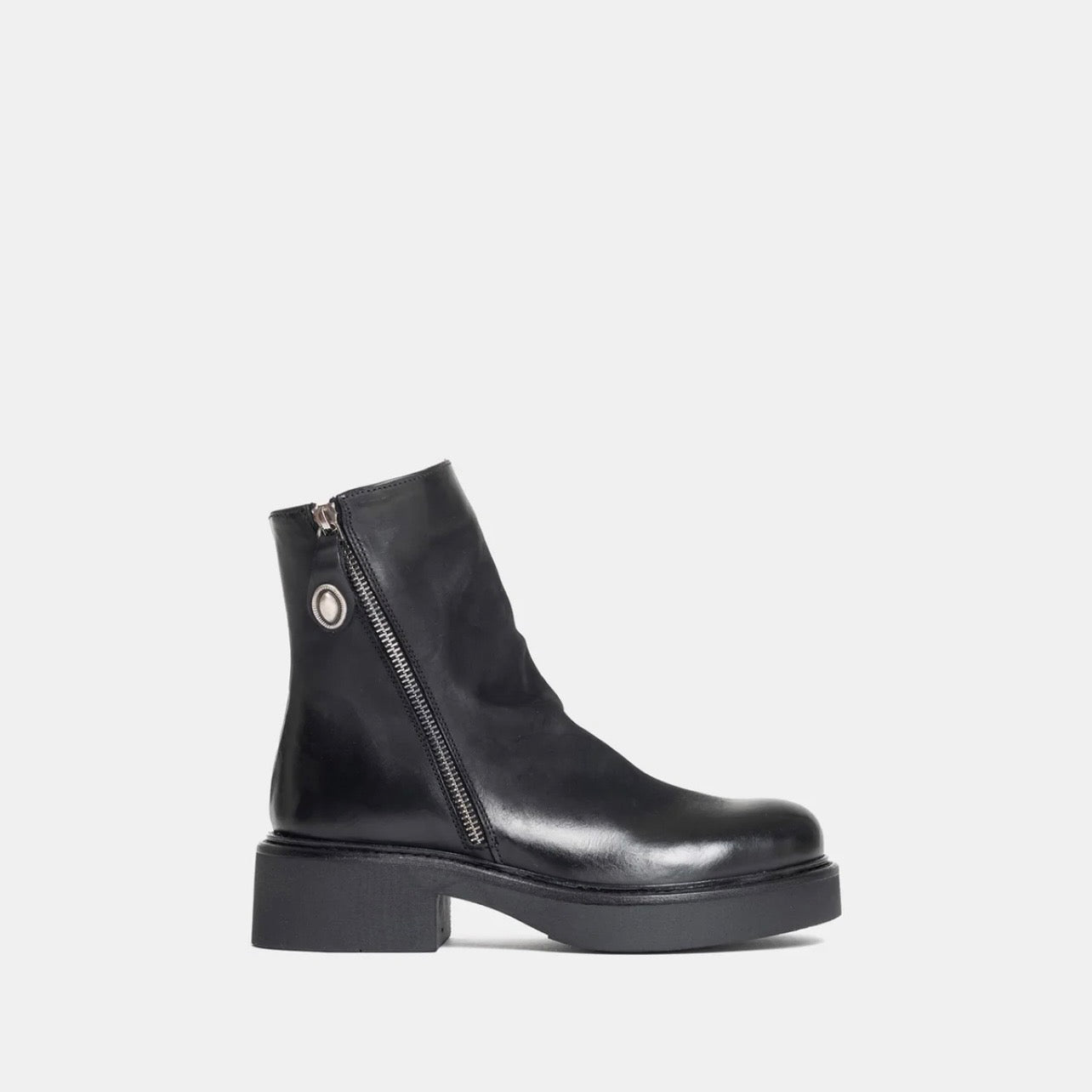 Stivaletto pelle nera Metisse