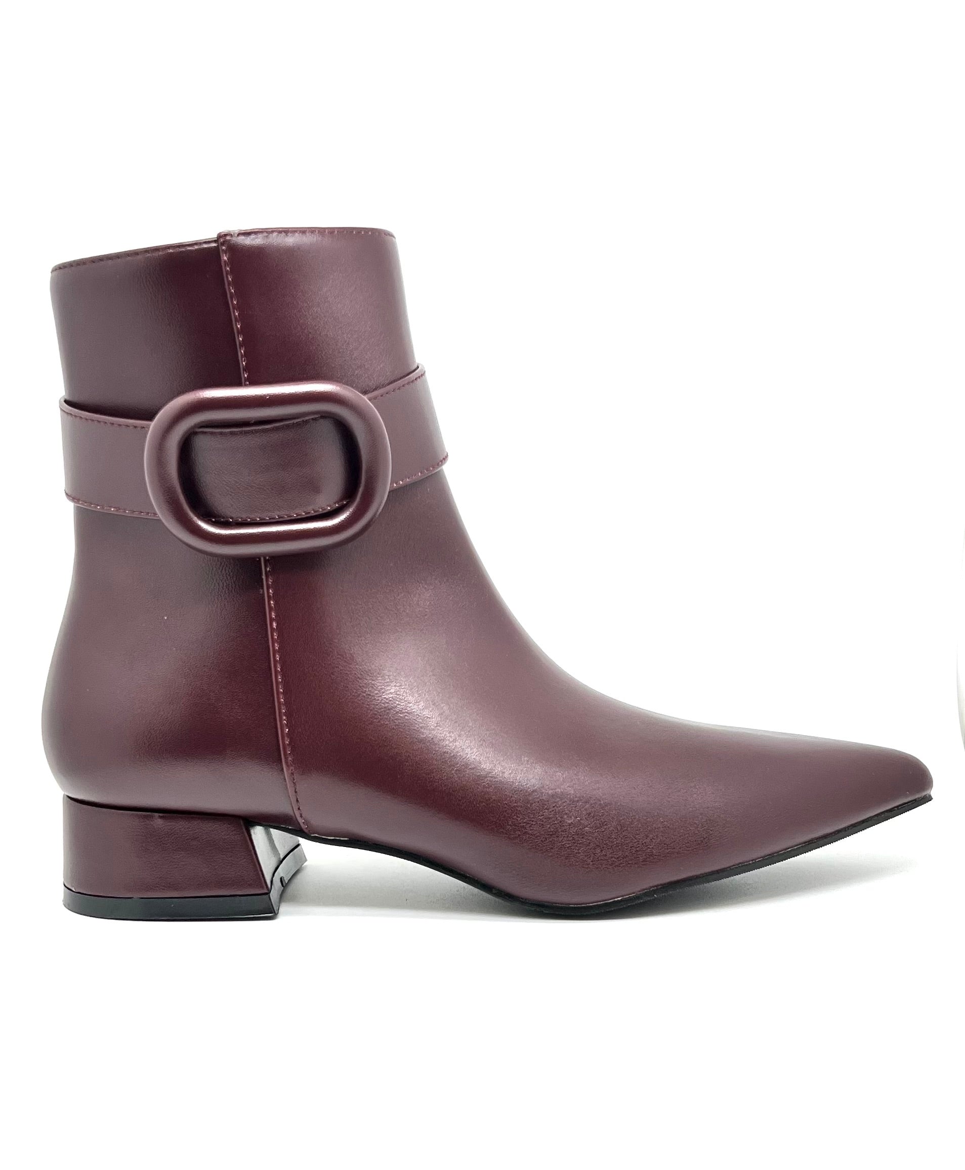 Stivaletto pelle vino Dory