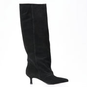 Stivale in camoscio nero Sally