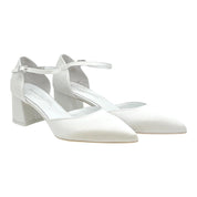 Scarpa da sposa bianco seta Irene