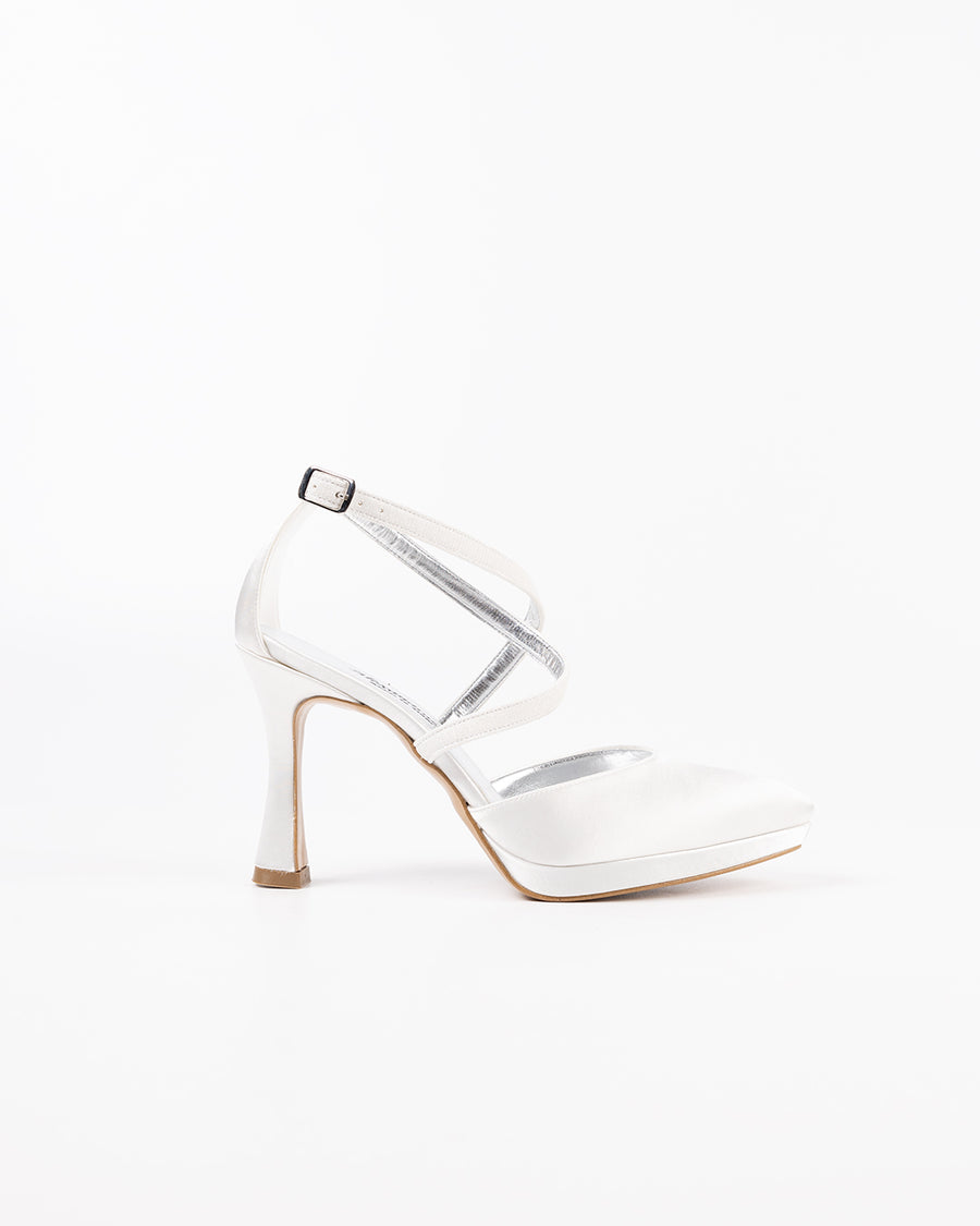 Scarpa sposa Lilly raso seta