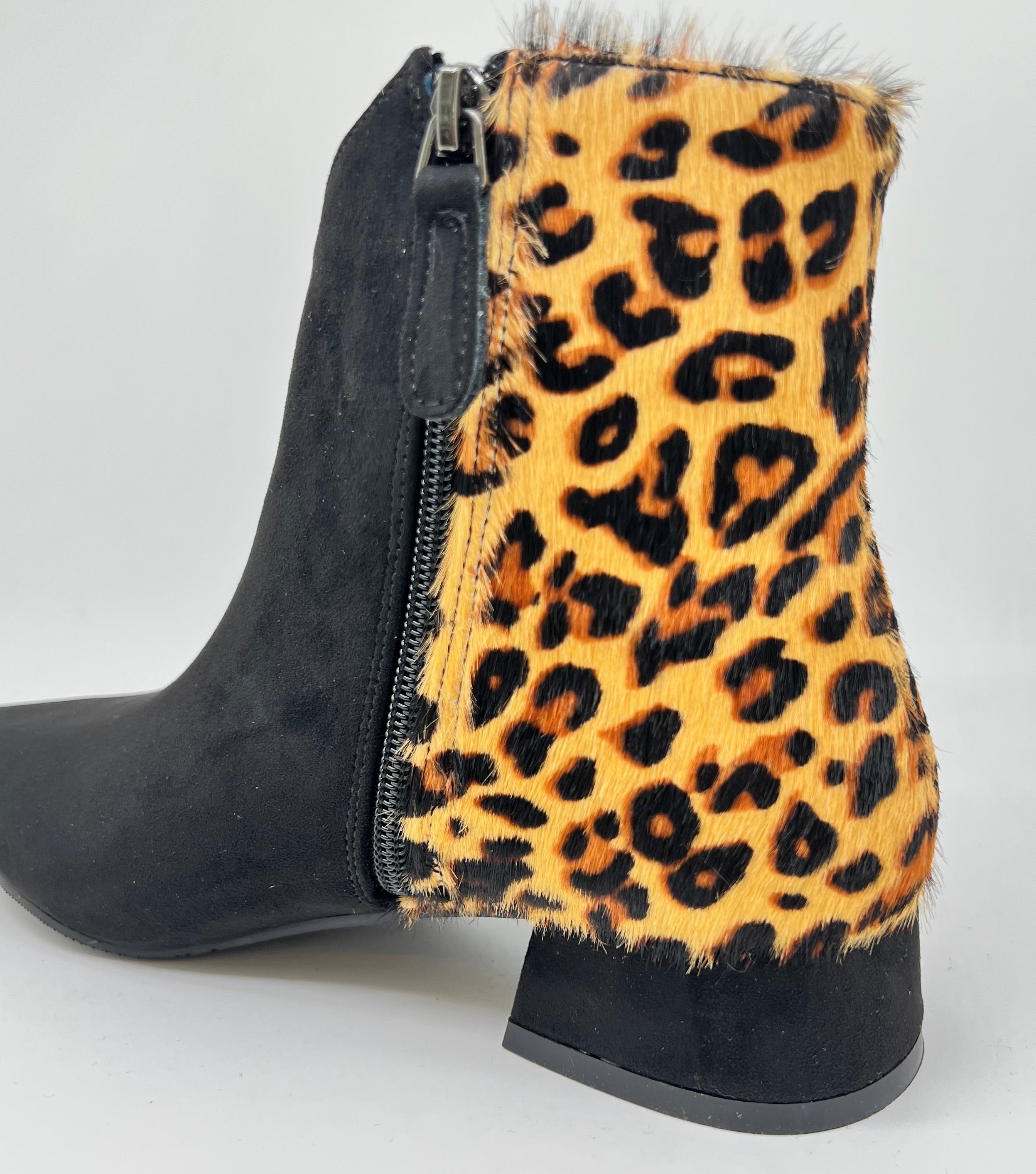 Stivaletto camoscio maculato