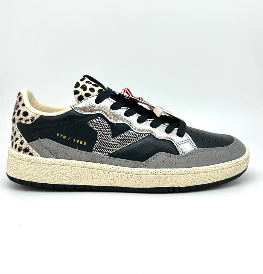 Sneaker Victoria pelle nera
