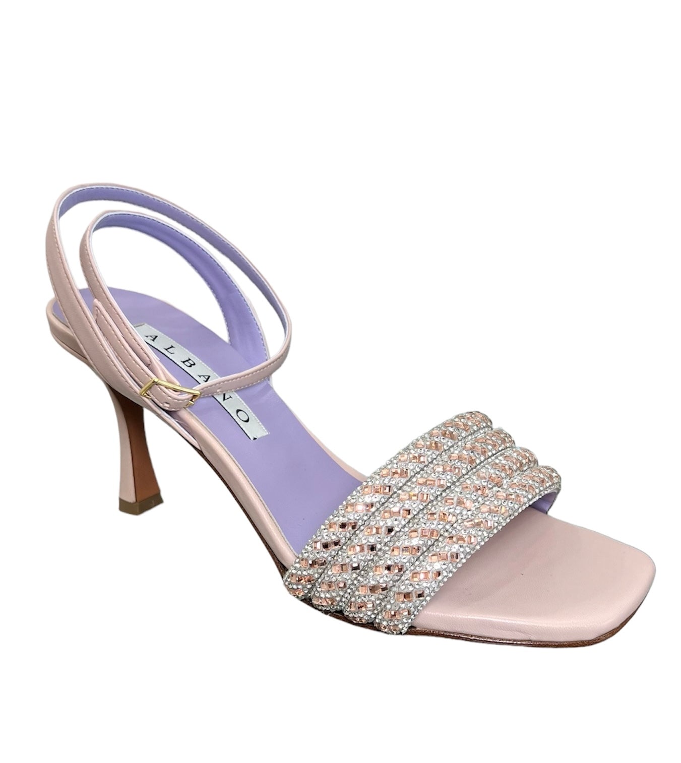 Jeweled powder sandal