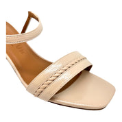 Sandalo vernice nude tacco 60