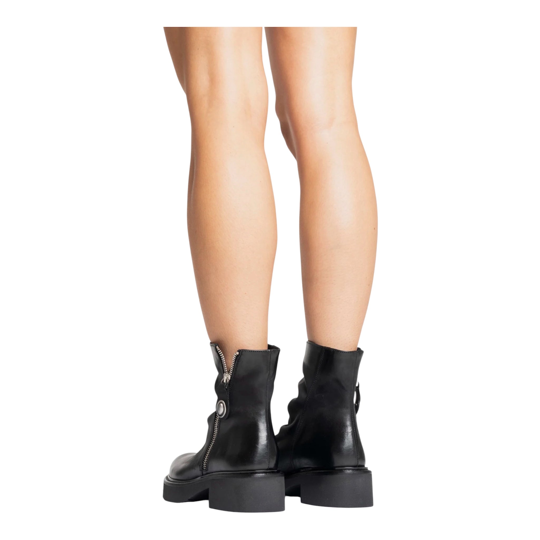 Stivaletto pelle nera Metisse