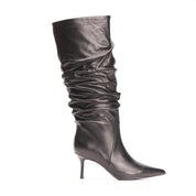 Stivale in pelle nero Pamela